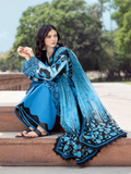 Binilyas Naqsh Naaz Lawn Embroidered Unstitched 3-Piece Suit-2086 - D