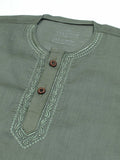 Velvour Boys Cotton Embroidered Stitched Kurta Pajama-VK011