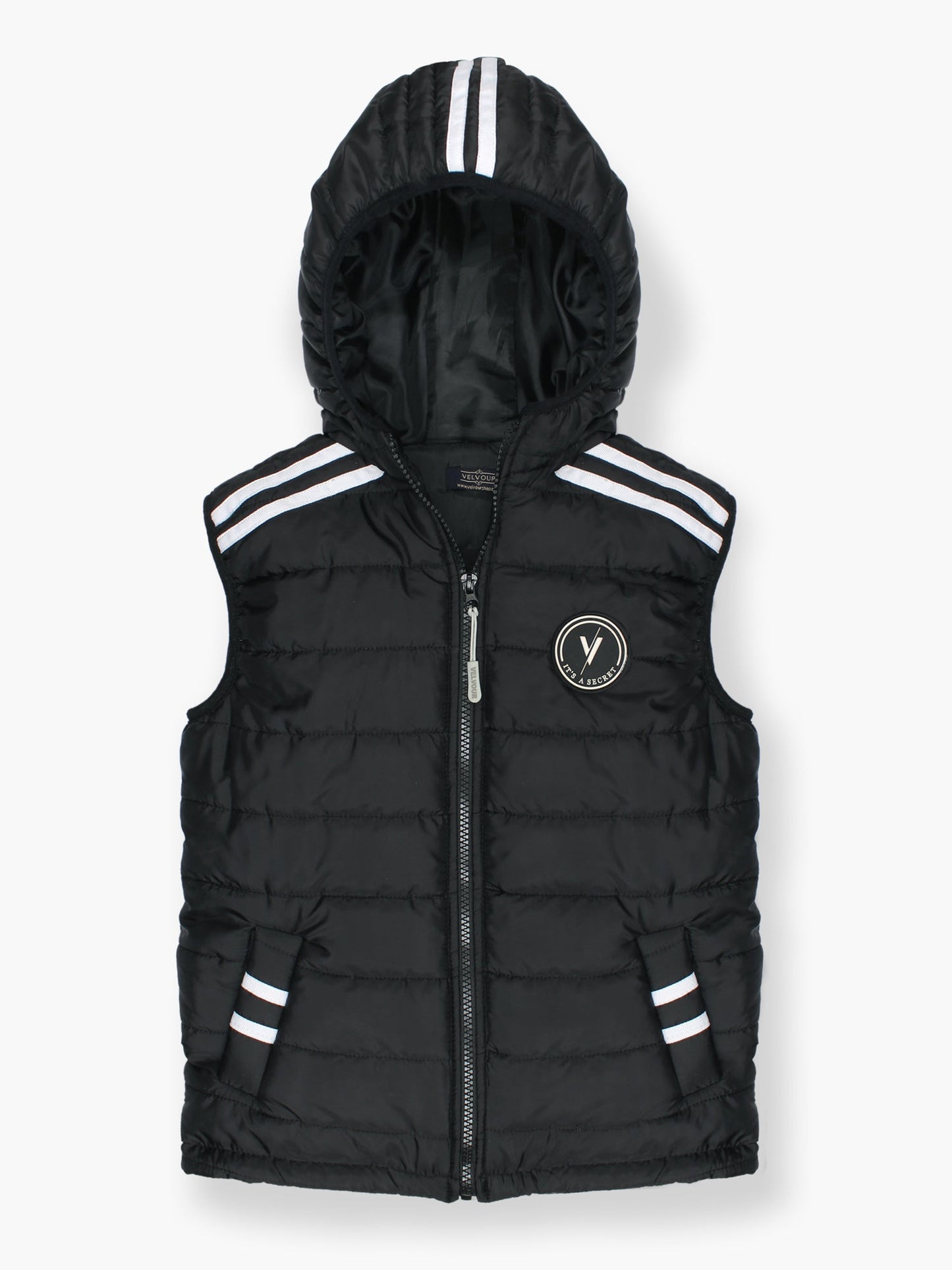 Velvour Sleeveless Hooded Puffer Jacket-VJ59-A