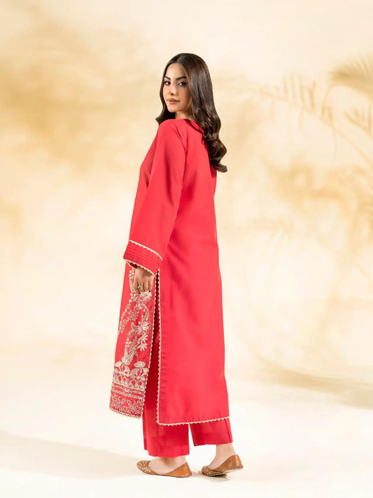 Pink-Rabazka Lawn Embroidered Stitched 2-Piece Suit-WRTW-DEL-S26-2PC-04