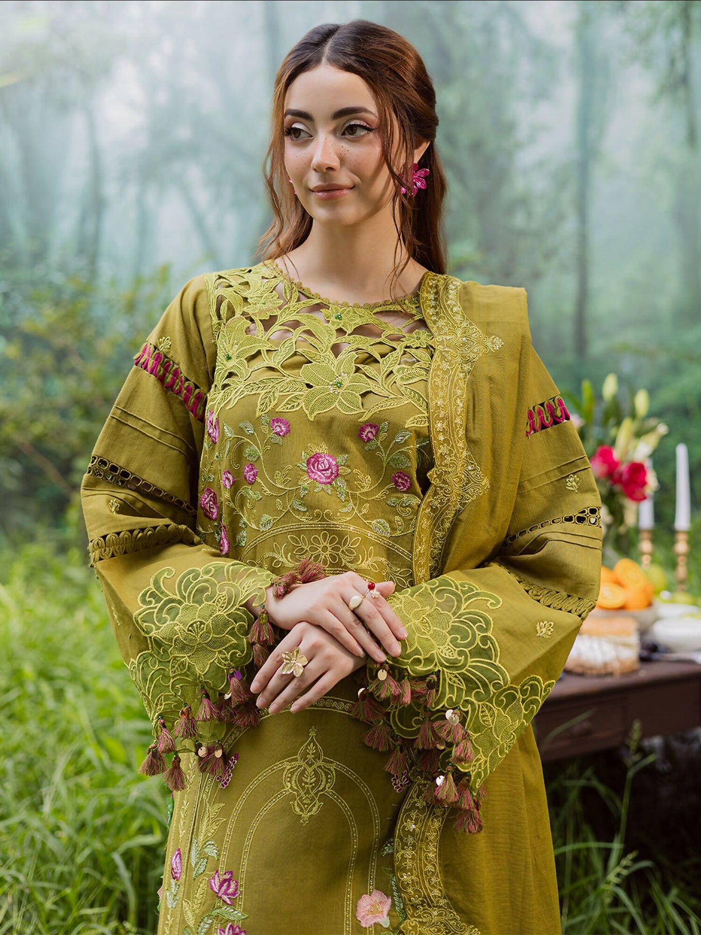 Parishay Winterwood Tales Khaddar Embroidered Unstitched 3-Piece Suit- WW - 05