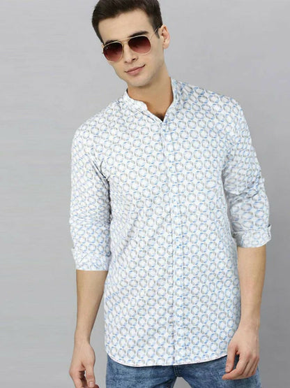 Funky’s Printed Rage Grey Lift Shirt-10234