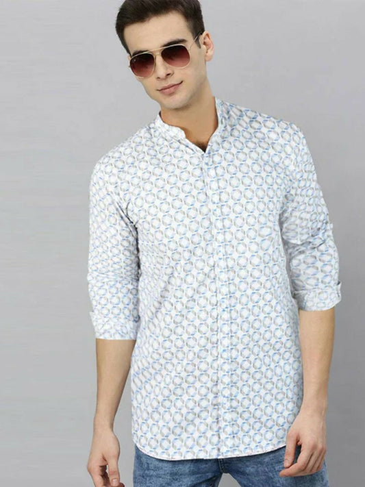 Funky’s Printed Rage Grey Lift Shirt-10234