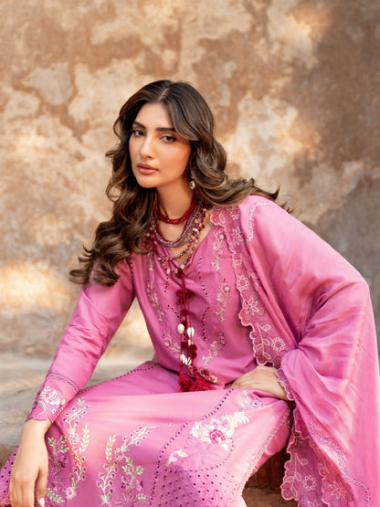 Panache Apparel Rang-e-Bahar Lawn Embroidered Stitched Suit-Suroor