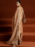 Hussain Rehar Luxury Pret'23 Raw Silk Embellished Stitched 3-Piece Suit-Perzik