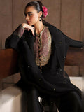 Hussain Rehar Luxury Pret Eid'24 Raw Silk Embellished Stitched 3-Piece Suit-Char