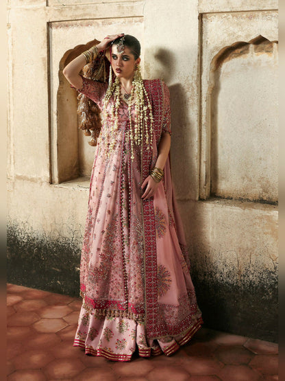 Hussain Rehar Massarat Festive Unstitched'25 Organza 3-Piece Suit-Roshanara