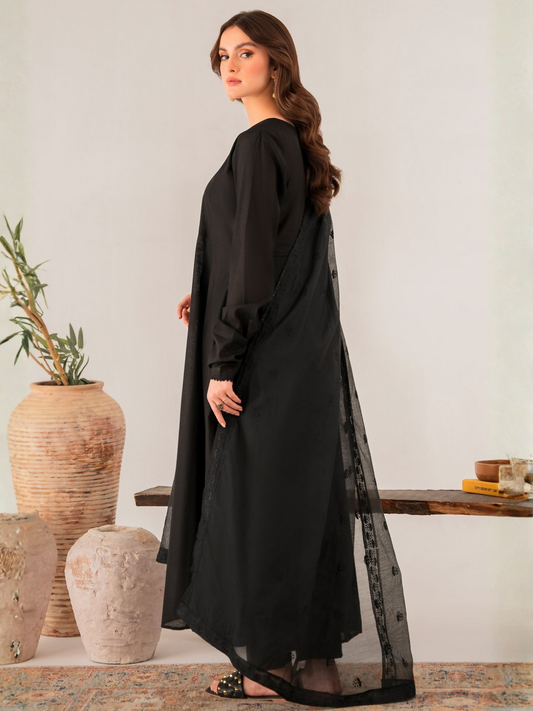 Panache Apparel Daily Essentials RTW Chambray Kattan Stitched Suit-Ash