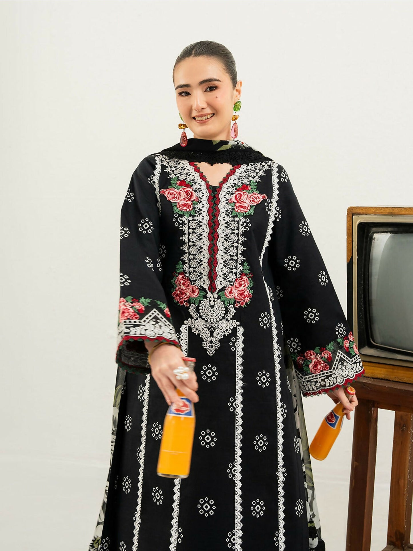 Mahnur Anaya Lawn Vol-1 Embroidered Stitched 3-Piece Suit-ANA-001