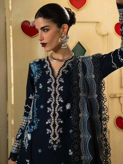 Binilyas Gulrukh Khaddar Embroidered Unstitched 3-Piece Suit-62-B