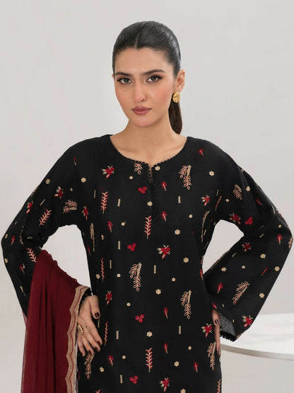 Stylish Collection Serene Summer Cotton Embroidered Stitched 3-Piece Suit–Dream