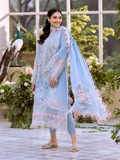 Binilyas Freesia Luxury Lawn Embroidered Unstitched 3-Piece Suit-107 - A