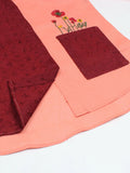Velvour Girls Cotton Embroidered Co-Ord Set-VG151-C