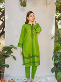 MAK Fashion Dobby Lawn Embroidered Co-Ord Set-Gina Pine