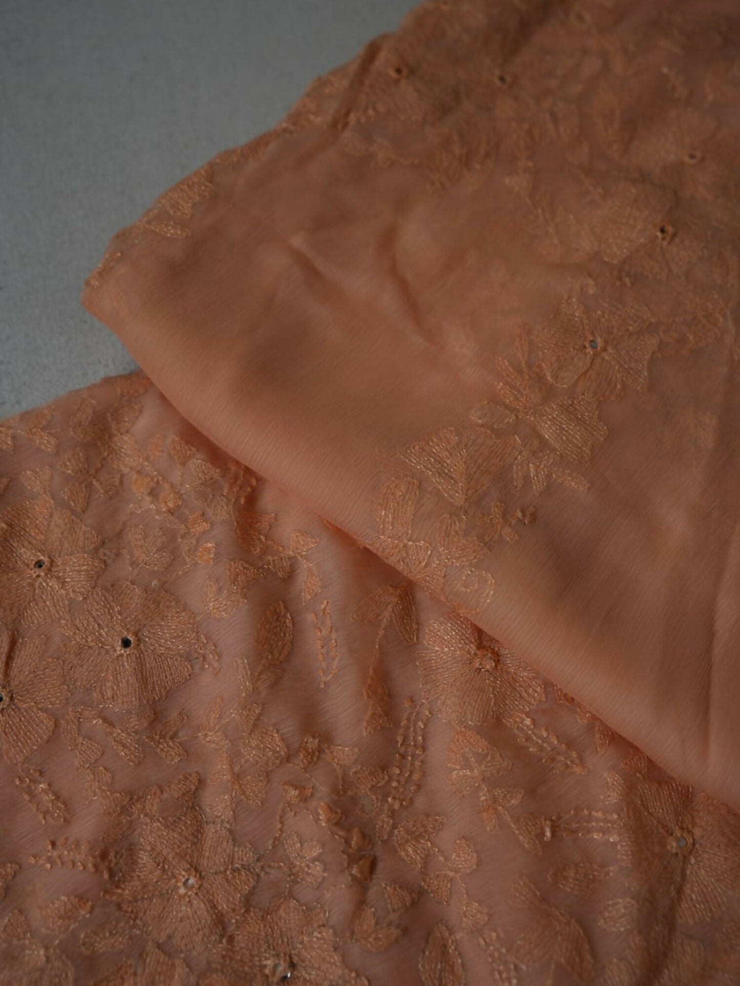 AB Hand Embroideries Chiffon Embroidered Unstitched 2-Piece Suit