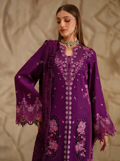 Binilyas Saqqara Kotrai Embroidered Stitched 3-Piece Suit-162-B