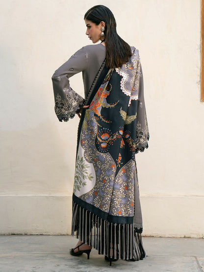 Binilyas Gulrukh Khaddar Embroidered Unstitched 3-Piece Suit-63-A