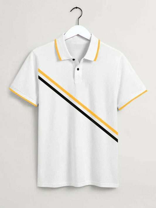 Funky Boys Twill Tape Fashion Cotton Polo-13676