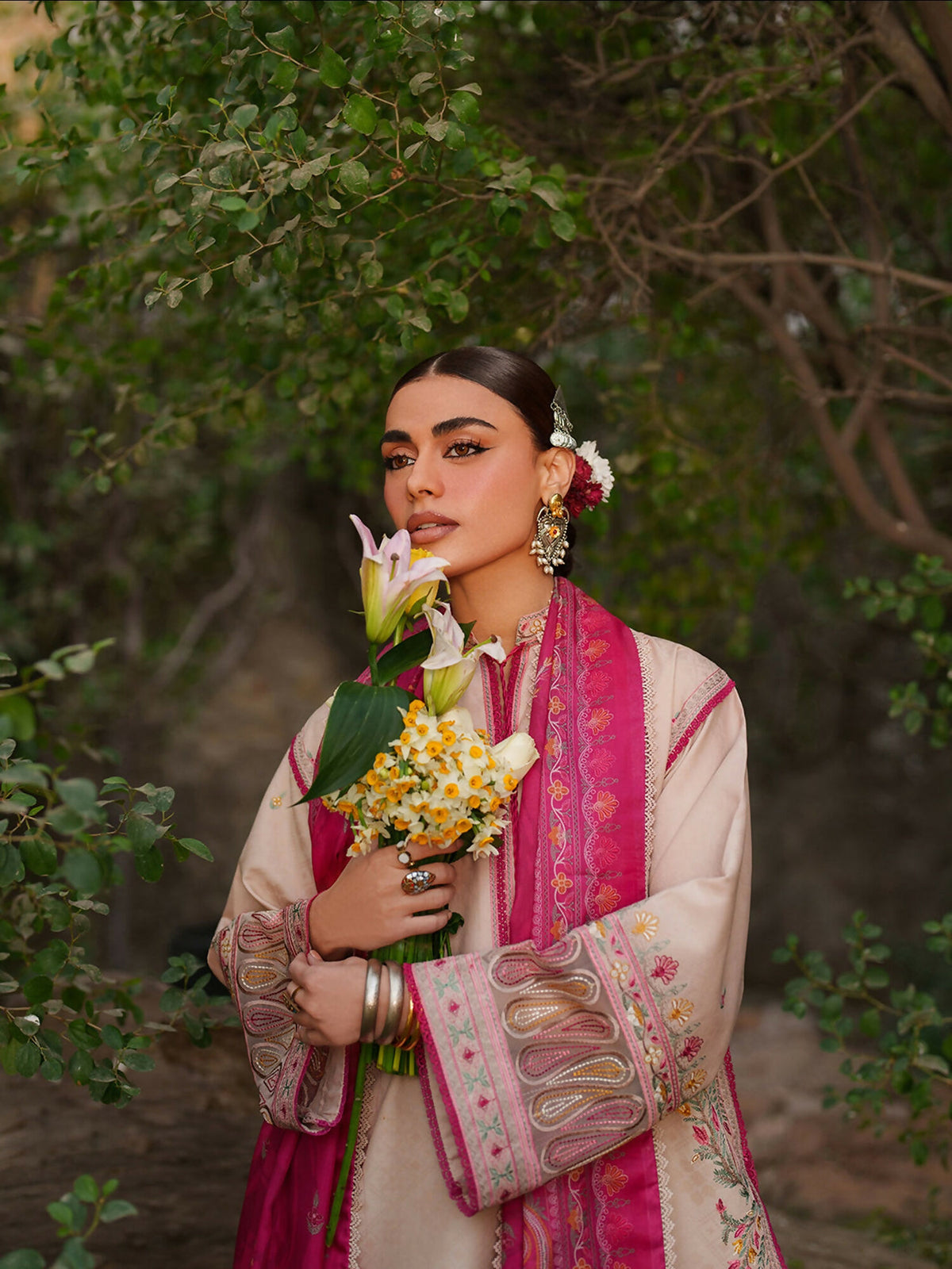 Binilyas Suroor Eid Pret'26 Lawn Embroidered Stitched 3-Piece Suit-246-B