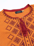 Velvour Girls Cotton Embroidered Stitched 2-Piece Suit-VG125-A