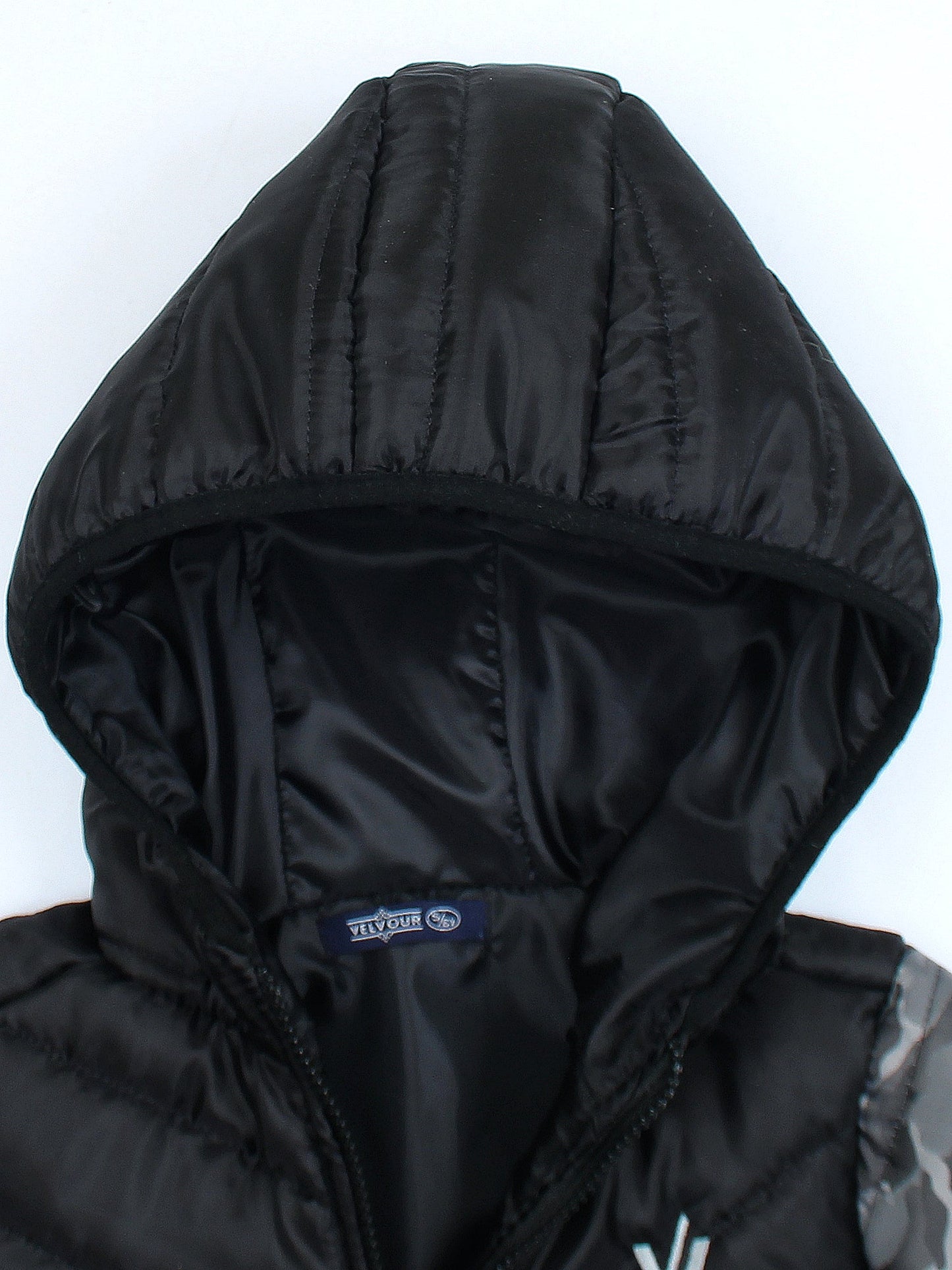 Velvour Full Sleeves Hooded Puffer Jacket-VJ16-D