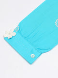 Velvour Girls Cotton Embroidered Co-Ord Set-VG178-B