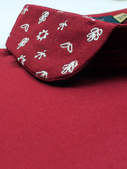 Velvour Girls Cotton Embroidered Stitched Tunic-VG121-C