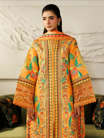 Mahnur Leila Lawn'26 Embroidered Unstitched 3-Piece Suit-L-13