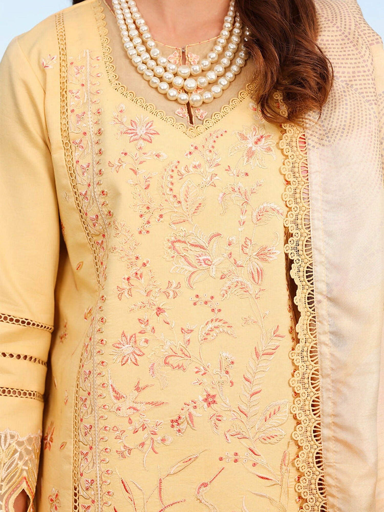 Rang Rasiya Florence Summer Edit'26 Lawn Embroidered Unstitched 3-Piece Suit-Mirha