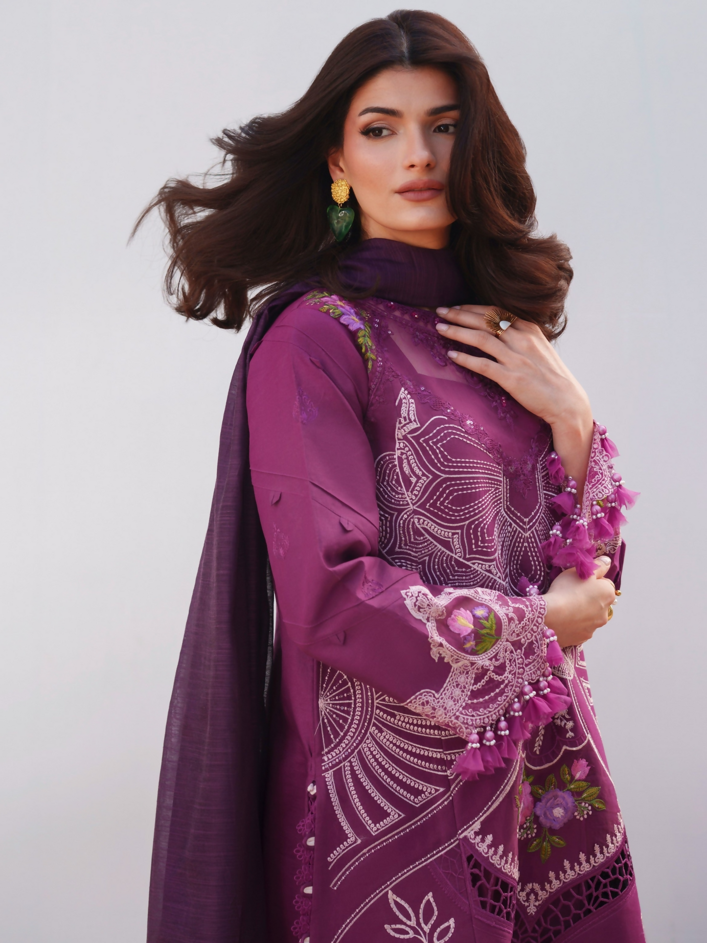 Parishay Summer Queen Lawn Embroidered Unstitched 3-Piece Suit-SQ-13