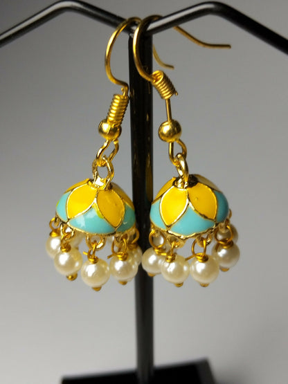 H&A Jewellery Jaipuri Jhumki Earrings