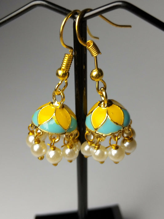 H&A Jewellery Jaipuri Jhumki Earrings