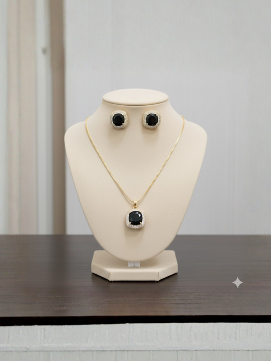 Fashion Hub By Noor Bilal - Gold Plated Pendant Set