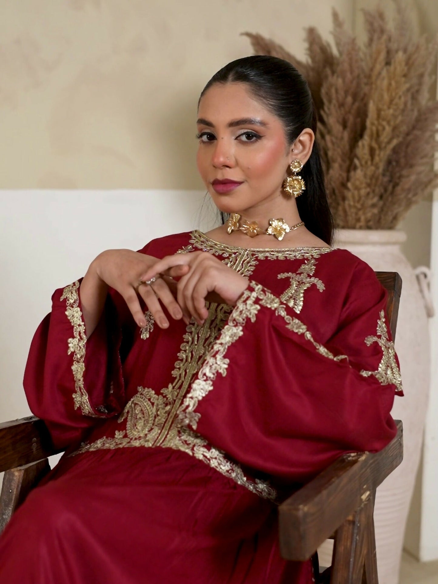 Stylish Collection Amaya Pret Linen Embroidered Stitched 2-Piece Suit-Alishba