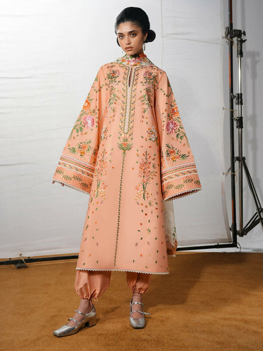 Jugnu by Hussain Rehar The Reserved View SS/Edit I Cotton Embroidered Unstitched 3-Piece Suit-Zerah