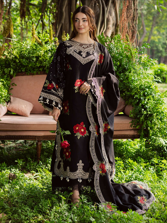 Parishay Winterwood Tales Khaddar Embroidered Unstitched 3-Piece Suit- WW - 07