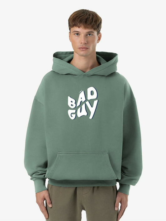 Mint Green Jupiter Oversized Bad Guy Printed Hoodie-14870