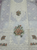 Fehm Cotton Net Embroidered Unstitched 2-Piece Suit