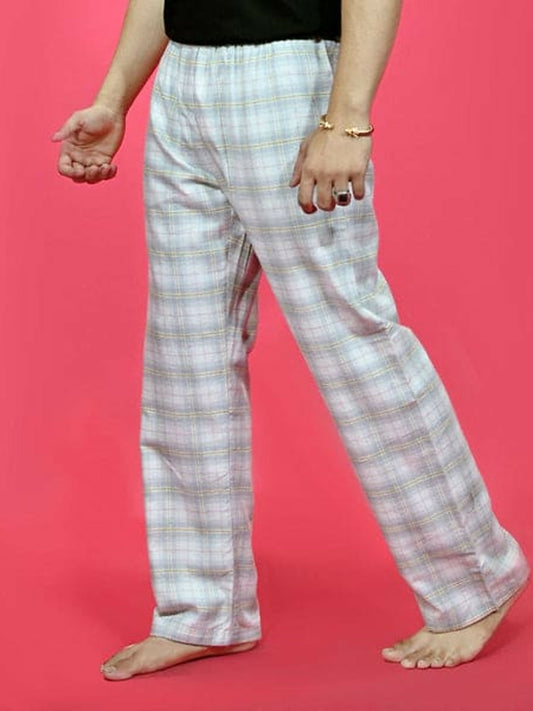 Funky's Printed Checked Loungewear Trouser-14629