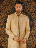 Gem Garments The Sartorial Edit Raw Silk Embellished Prince Coat-Kaveh