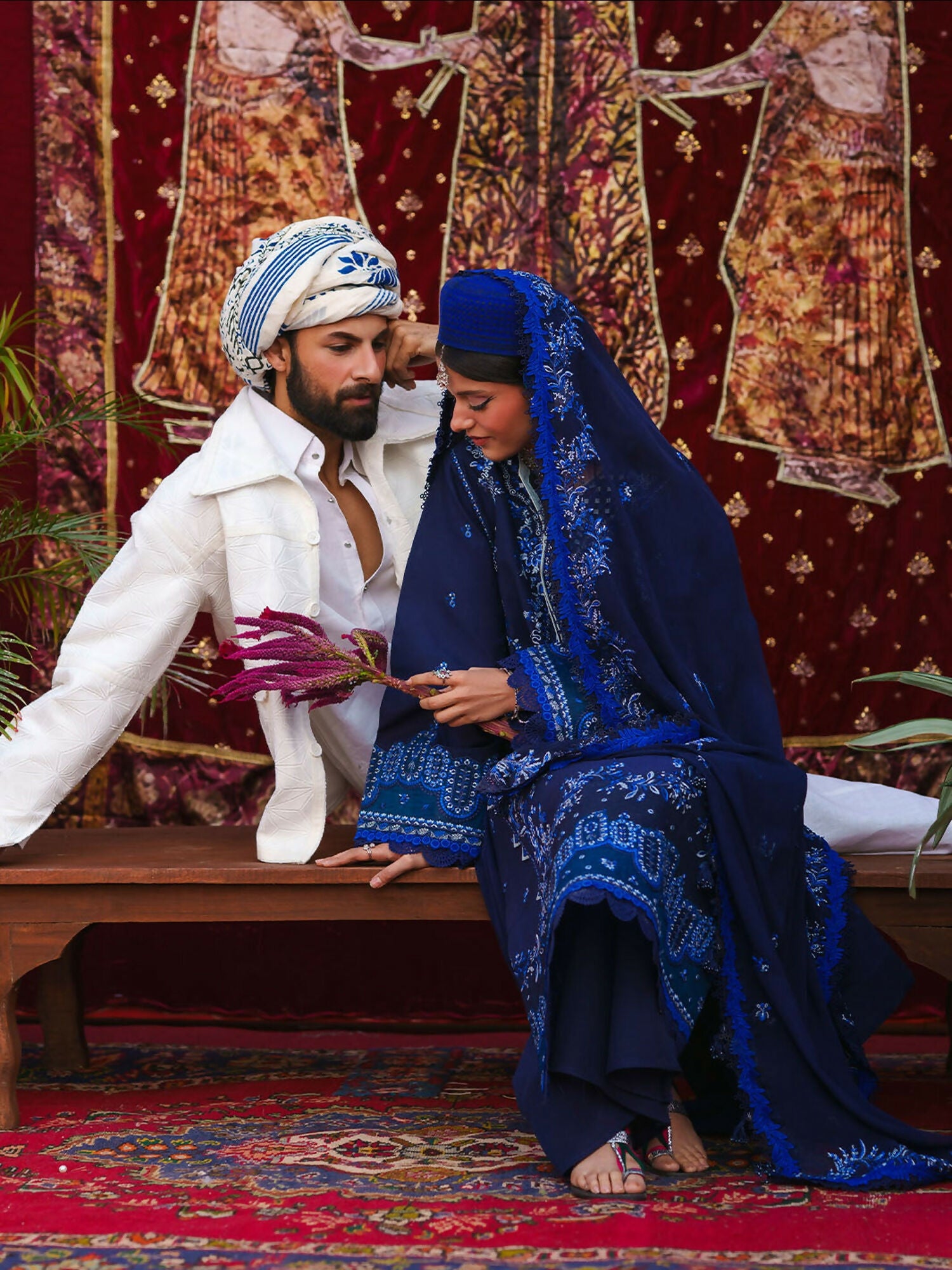 Mahnur Gul Luxury Lawn'26 Embroidered Stitched 3-Piece Suit-G-003