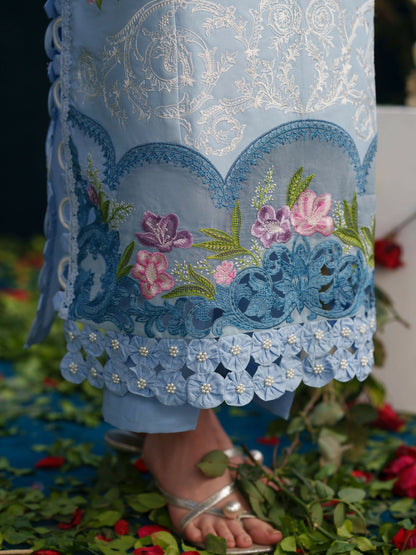 Parishay Summer Queen Lawn Embroidered Unstitched 3-Piece Suit-SQ-12