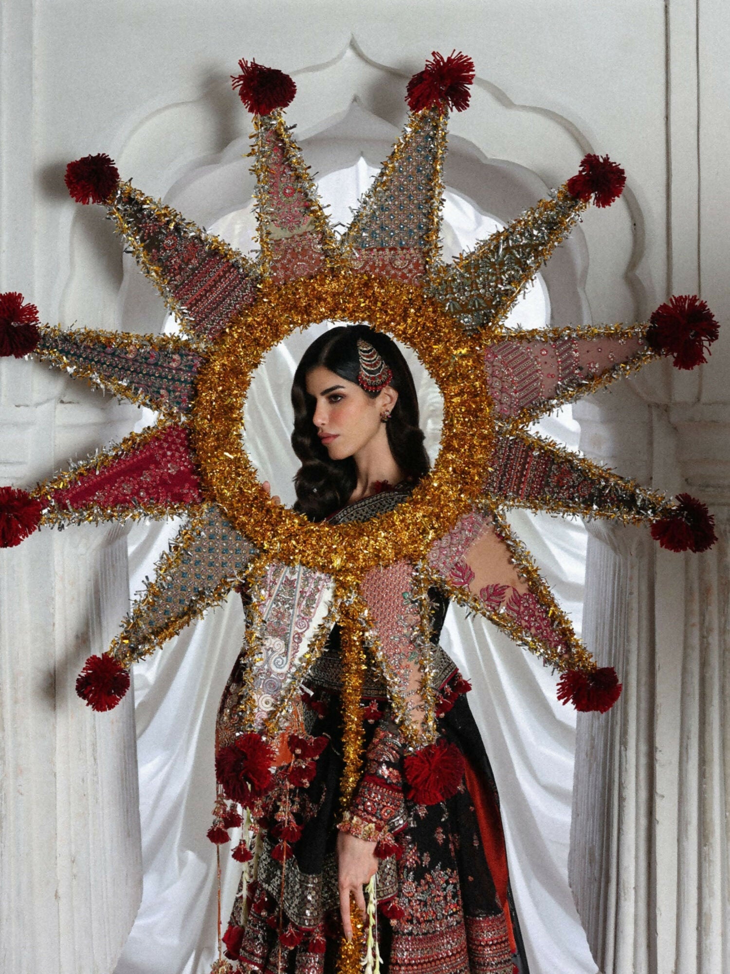 Hussain Rehar Festive Unstitched'26 Chiffon Embroidered 3-Piece Suit-Siyara