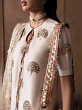 Hussain Rehar Luxury Pret Eid'24 Raw Silk Embellished Stitched 3-Piece Suit-Lin