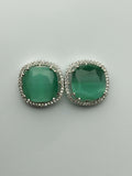 H&A Jewellery One Carat Rhodium Plated Stud Earrings