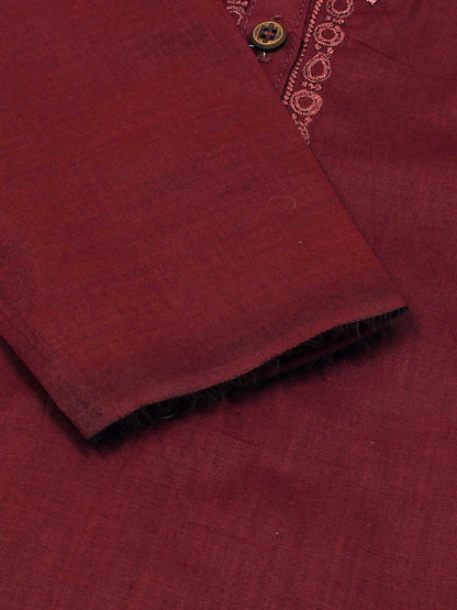 Velvour Boys Cotton Embroidered Stitched Kurta Pajama-VK03