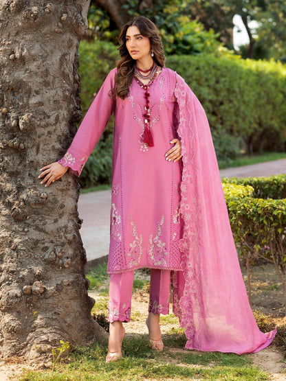 Panache Apparel Rang-e-Bahar Lawn Embroidered Stitched Suit-Suroor