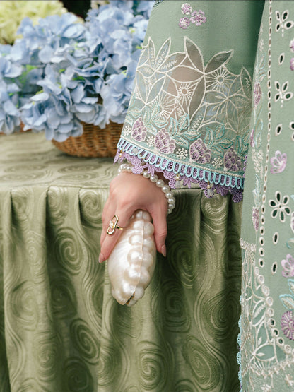 Mahnur Secret Garden Karandi Embroidered Stitched 3-Piece Suit–SG-002