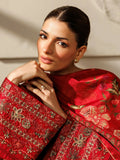 Panache Apparel Mistfall Ramadan Edit Cotton Embroidered Stitched Suit-Terracotta