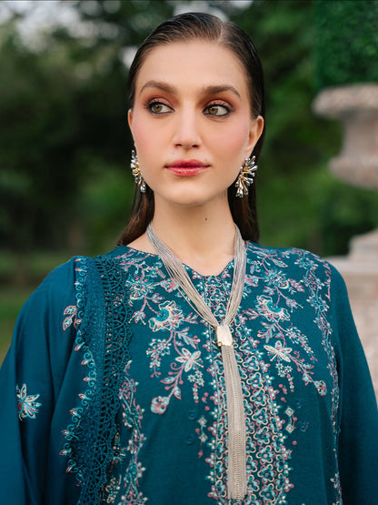 Mahnur Secret Garden Karandi Embroidered Unstitched 3-Piece Suit–SG-009
